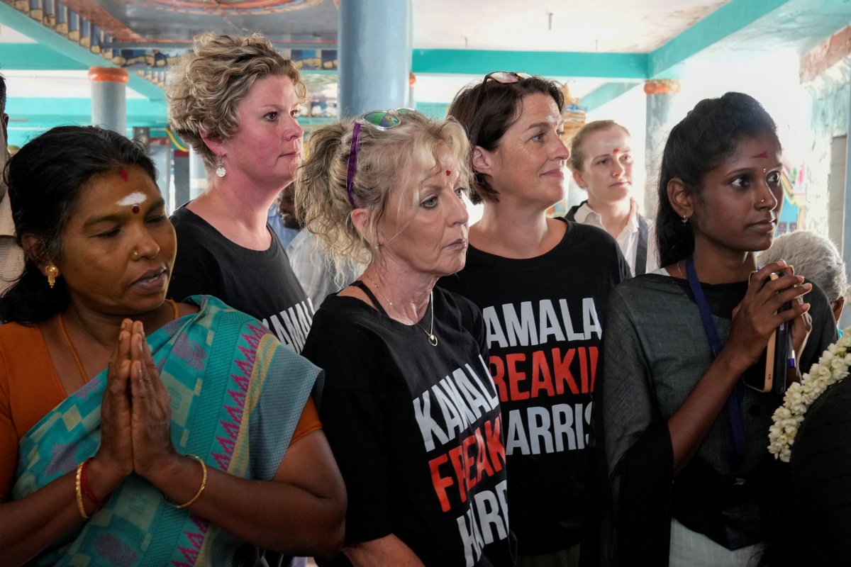 Villagers and Foreigners In Kamala Harris Ancestral Village in India Pray For Her victory