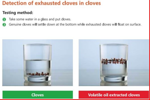 Detection of Exhausted Cloves in Cloves