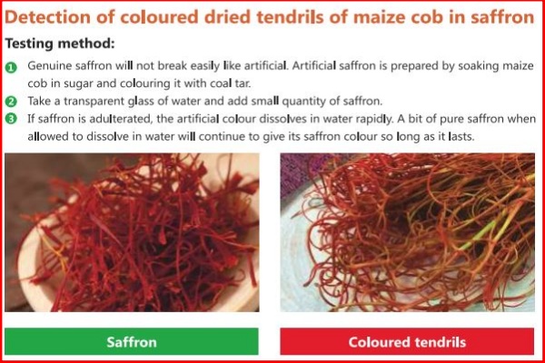 Detection of Coloured Dried Tendrils of Maize Cob in Saffron