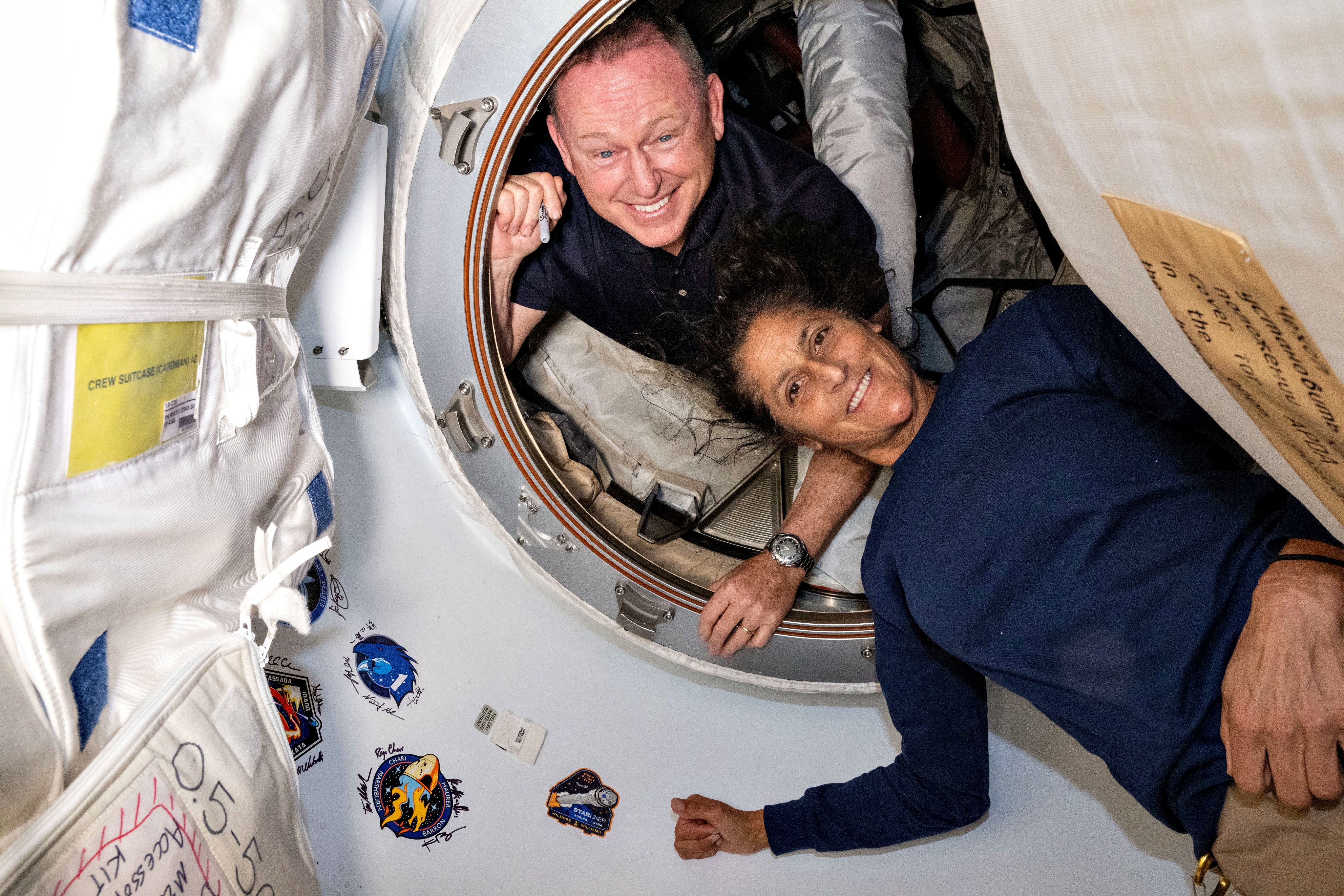 Sunita Williams and Butch Wilmore at International Space Station