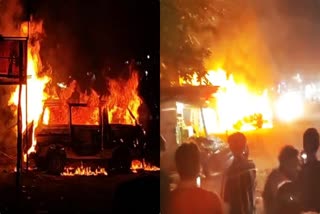 JABALPUR MARUTI VAN FIRE ACCIDENT