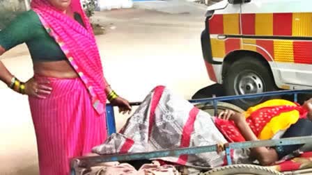 NEWBORN DIES IN HAND CART  WOMAN GIVES BIRTH ON HAND CART  PREGNANT WOMAN GAVE BIRTH ON CART  LADY GAVE BIRTH IN HANDCART