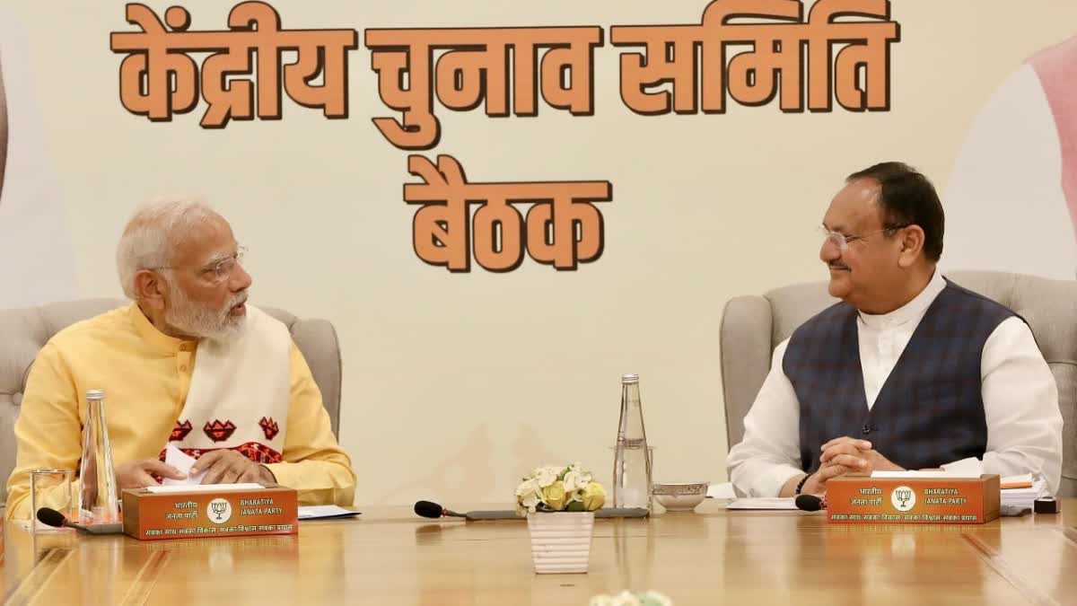 Meeting of PM Modi and JP Nadda