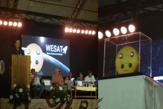 WESAT  Women Engineered satellite WESAT  WESAT handed over to ISRO  ISRO  Satellite amde by female students  വി സാറ്റ് ഐഎസ്ആർഒക്ക് കൈമാറി  വി സാറ്റ്  ഐഎസ്ആർഒ  വിദ്യാർത്ഥിനികൾ നിർമിച്ച വി സാറ്റ്  വി സാറ്റ് ഉപഗ്രഹം  വനിതകൾ നിർമ്മിച്ച കേരളത്തിലെ ആദ്യത്തെ ഉപഗ്രഹം