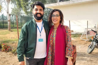 Pakistani girl who Javeria arrived in India, was warmly welcomed by her fiance at the Attari border