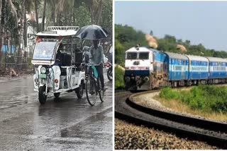 Michaung storm Effect on trains