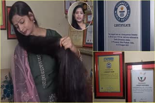 Prayagraj Woman Enters Guinness Book Of World Records For Longest Hair