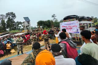 Voter awareness campaign at Naxalite stronghold in Khunti