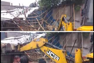 bulldozer running in bilaspur