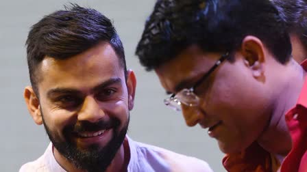 Sourav Ganguly and Virat Kohli