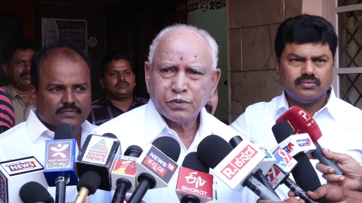 Former CM BS Yediyurappa