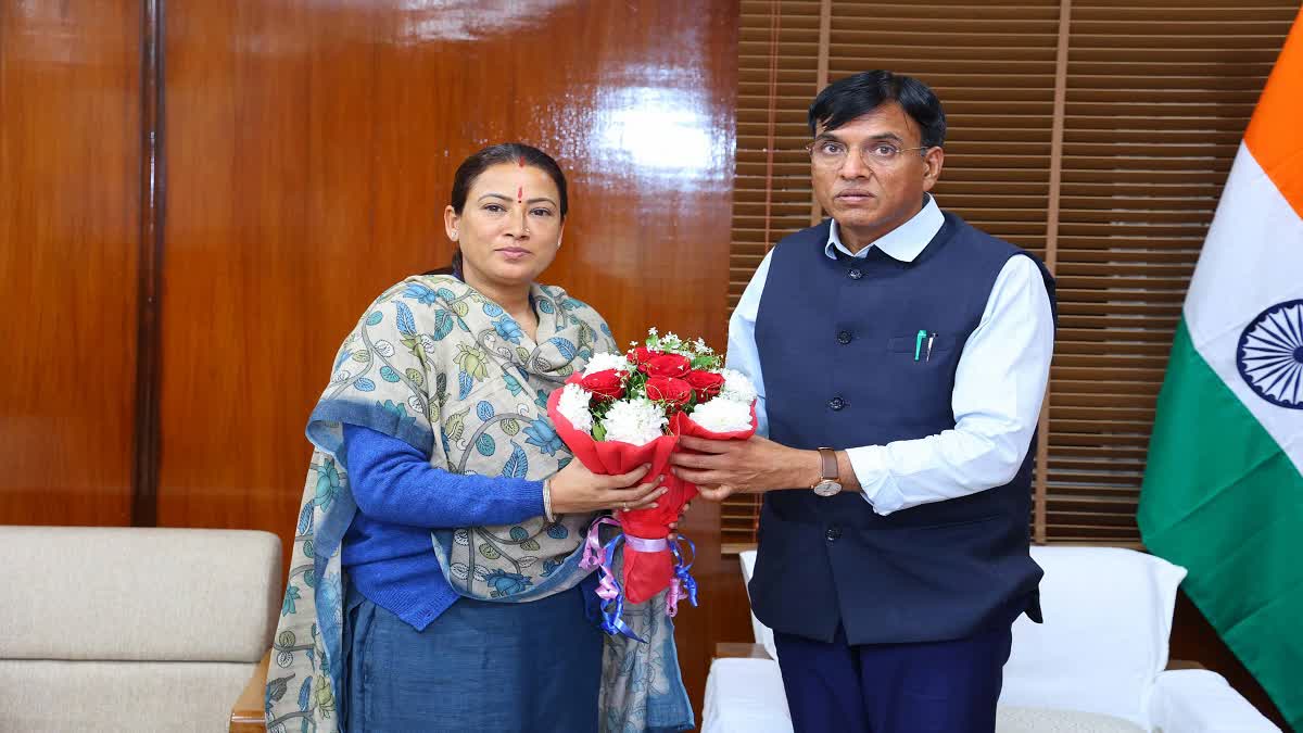 SPORTS MINISTER REKHA ARYA IN DELHI