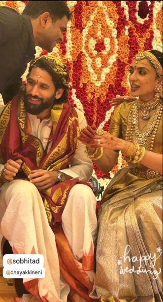 Heartwarming moments from Naga Chaitanya - Sobhita Dhulipala's traditional Telugu wedding ceremony