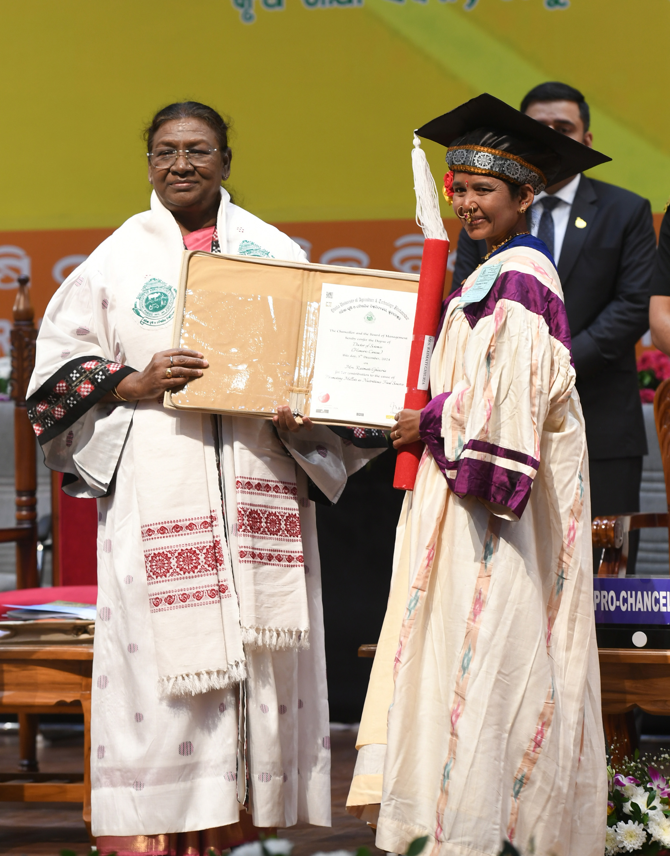 Raimati Gheuria Honoured With Doctorate By Prez Murmu