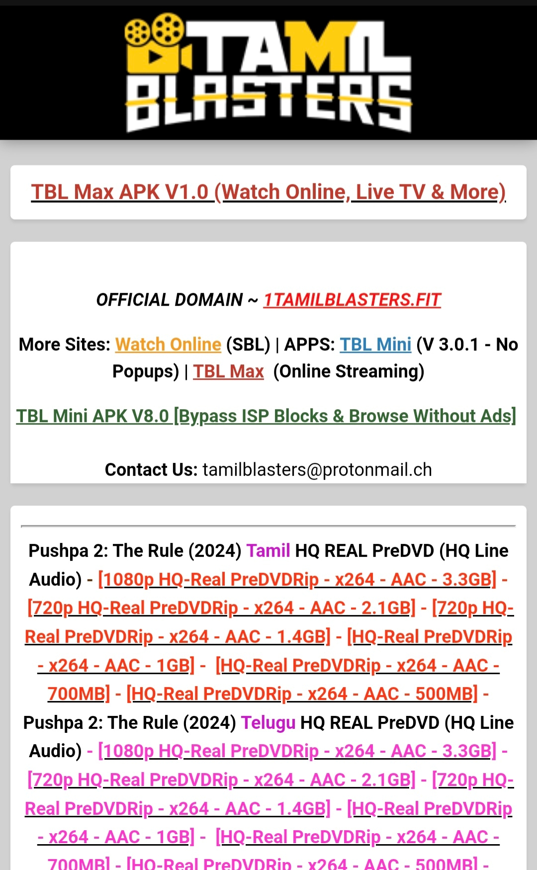 PUSHPA 2  പുഷ്‌പ 2 വ്യാജപതിപ്പ്  ALLU ARJUN  TAMIL ROCKERS