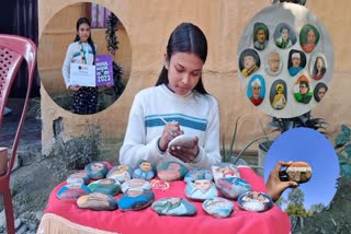 Dibrugarh Girl name in India Book of Records with her Stone work