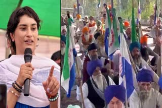 Vinesh Phogat support to farmers