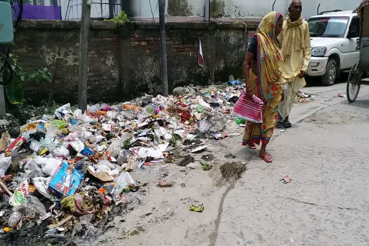 कूड़े का लगा अंबार