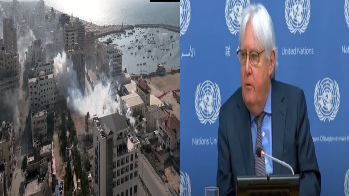 GAZA HAS BECOME UNINHABITABLE UN AID CHIEF GRIFFITHS