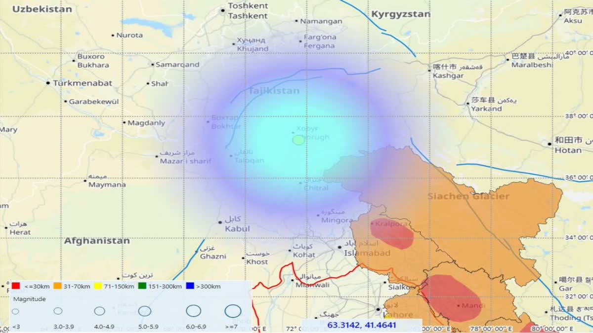 Earthquake Tajikistan magnitude over 5 jolts Dushanbe