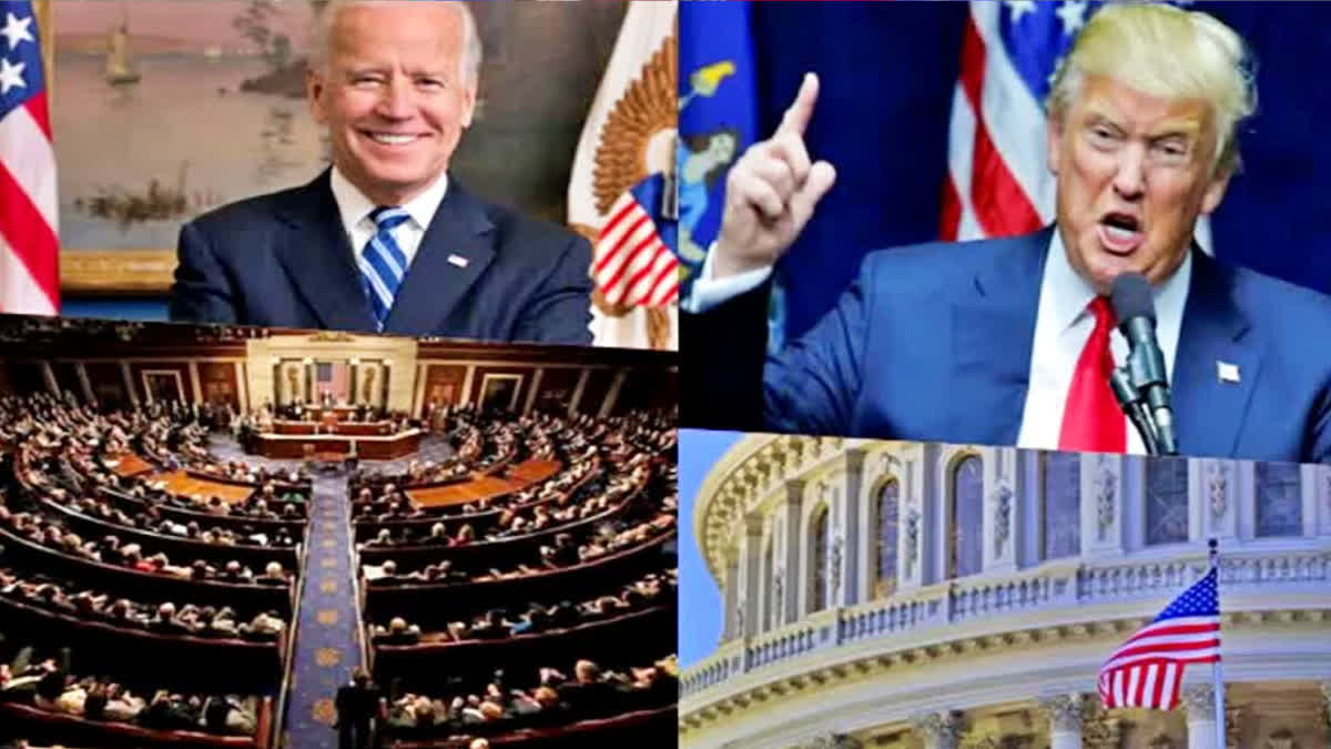 USA PRESIDENT JOE BIDEN SAYS POTUS ELECTION IS A BATTLE FOR DEMOCRACY AND DONALD TRUMP IS MAIN THREAT