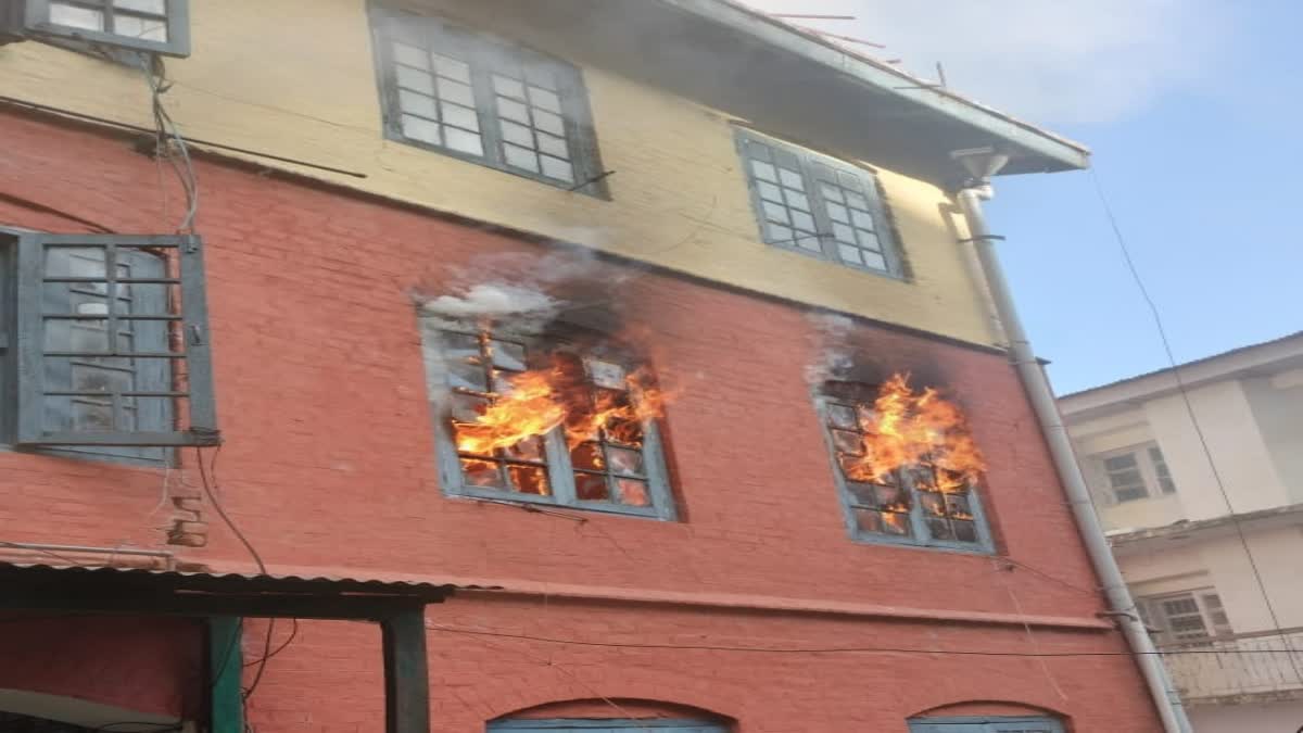 Mall Road fire incident