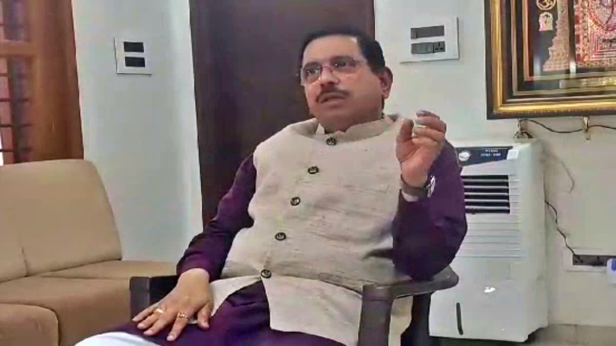 Union Minister Prahlad Joshi spoke to the media.