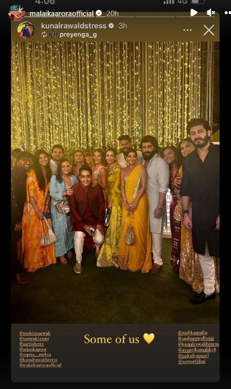 Malaika Arora and Arjun Kapoor spotted together at friend's wedding