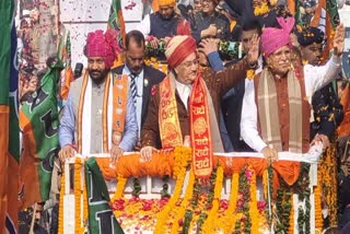 JP Nadda road show in Panchkula