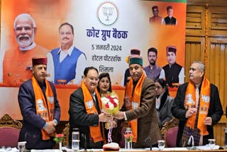 bjp core group meeting held in shimla