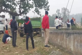 police dug out dead body from cremation ground