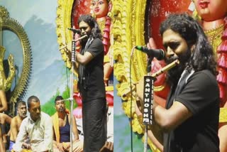 sabarimala Flute play  Flutist Rajesh Cherthala  രാജേഷ് ചേർത്തല ശബരിമല  കലാകാരൻ രാജേഷ് ചേർത്തല