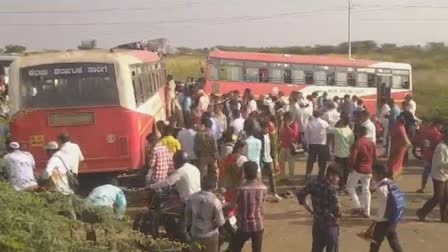 A terrible road accident in Vijayapur