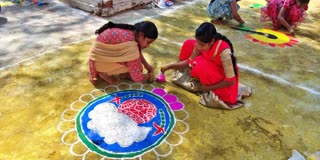 Rangoli Contest at NTR Government Womens College