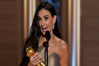 'Universe Told Me You're Not Done': Demi Moore Gets Emotional After First Major Acting Win At Golden Globes 2025