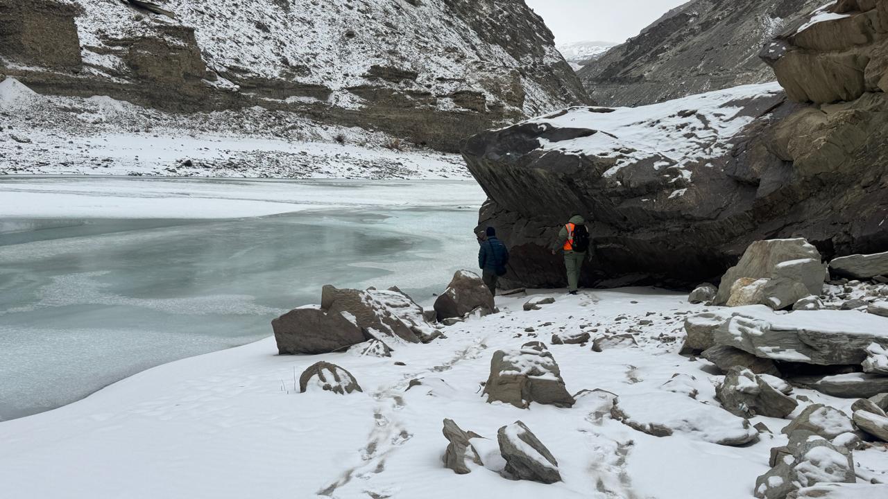 Advanced Recce Team in action for Chadar trek 2025 on January 3.