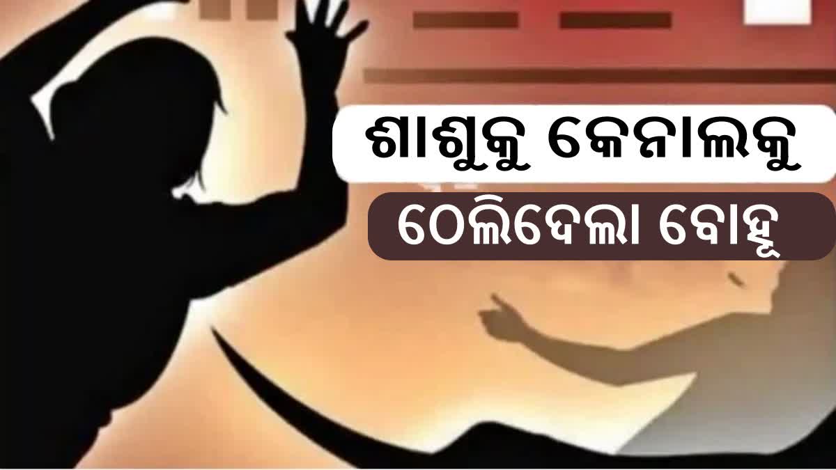 ସାମାନ୍ୟ ଝଗଡା ପାଇଁ ଶାଶୂକୁ କେନାଲରେ ଠେଲିଲା ବୋହୂ