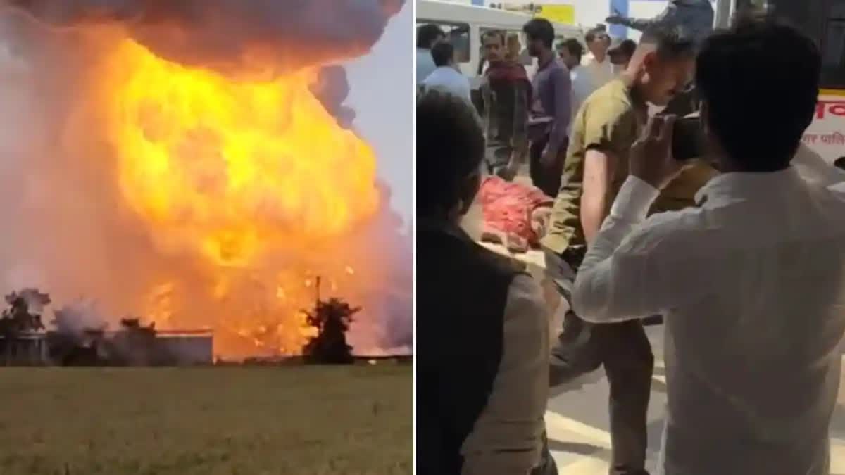 Explosion in firecracker factory