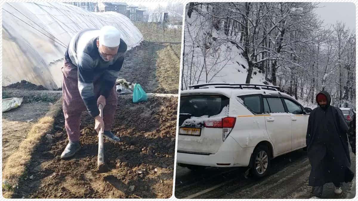 Snowfall in Kashmir