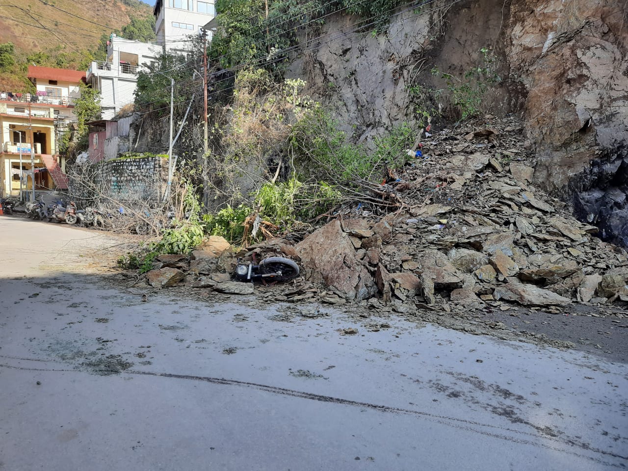 Debris Fallen in Rudraprayag