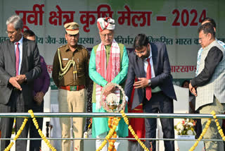Governor CP Radhakrishnan attended closing ceremony of agricultural fair in Khunti