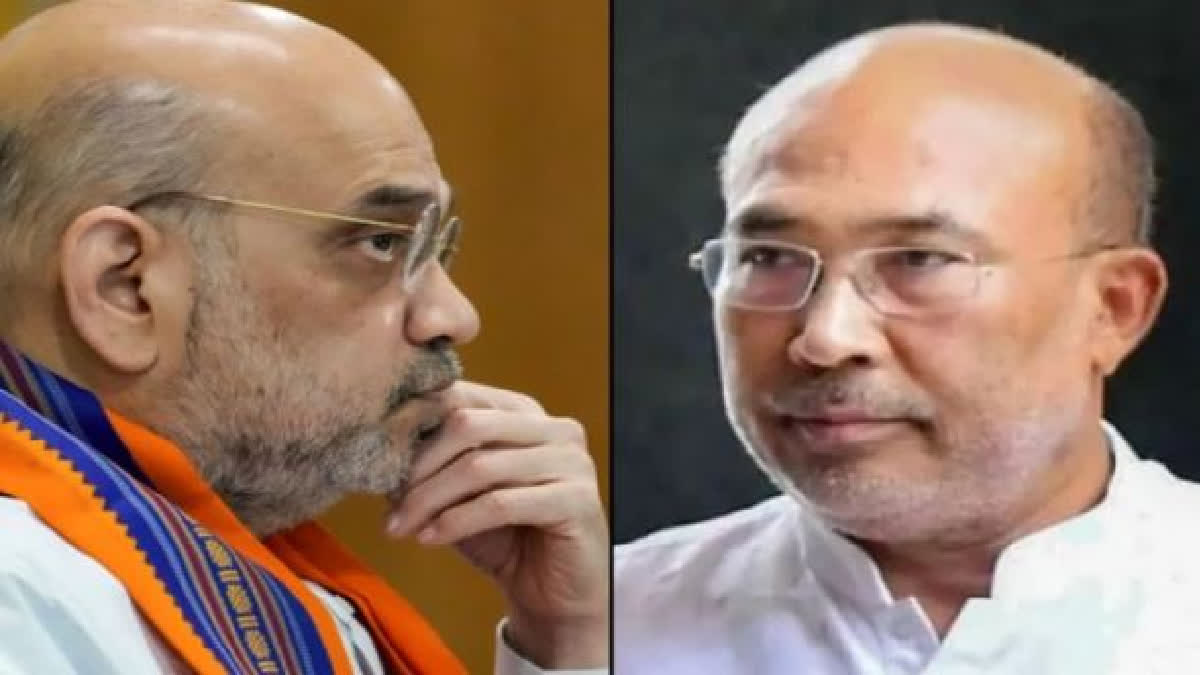 Amit Shah Brainstorms On Manipur Situation With CM Biren, MLAs Separately To Foil Oppn Bid