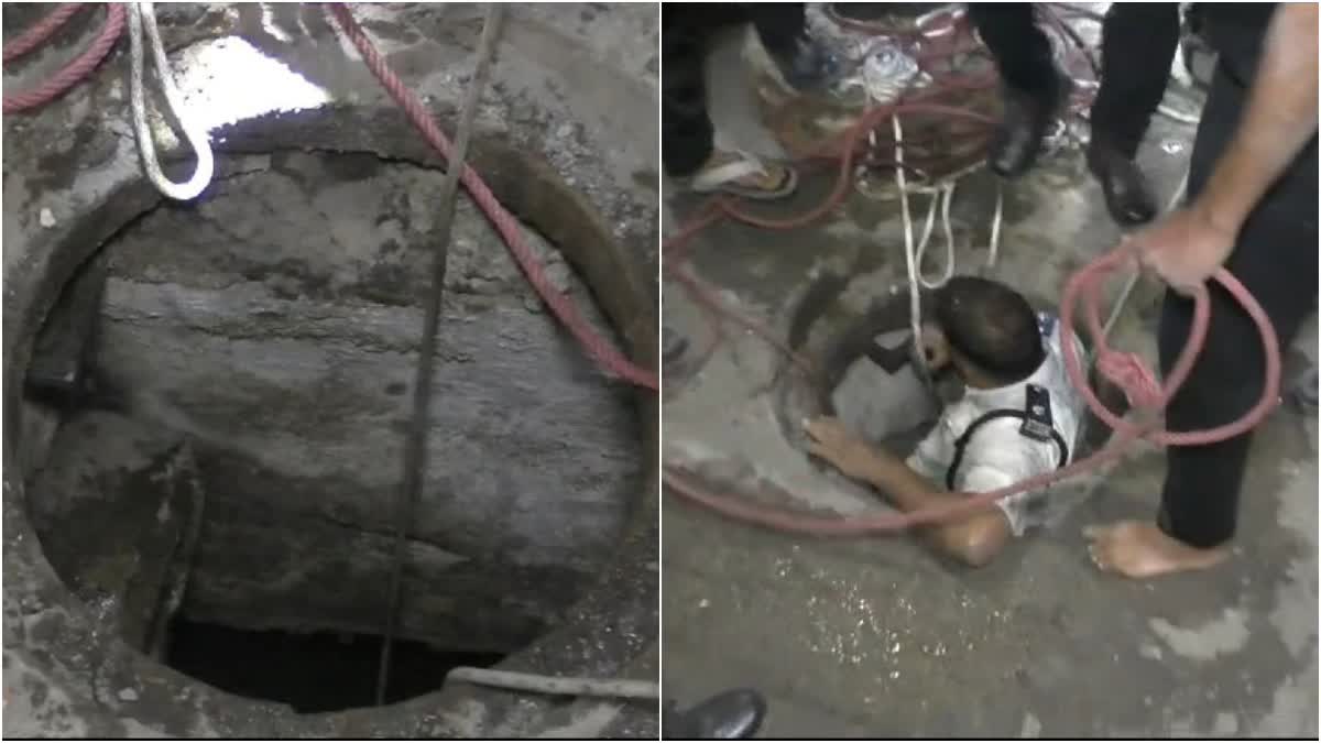 two year old child falls into open manhole in surat-gujarat-updates