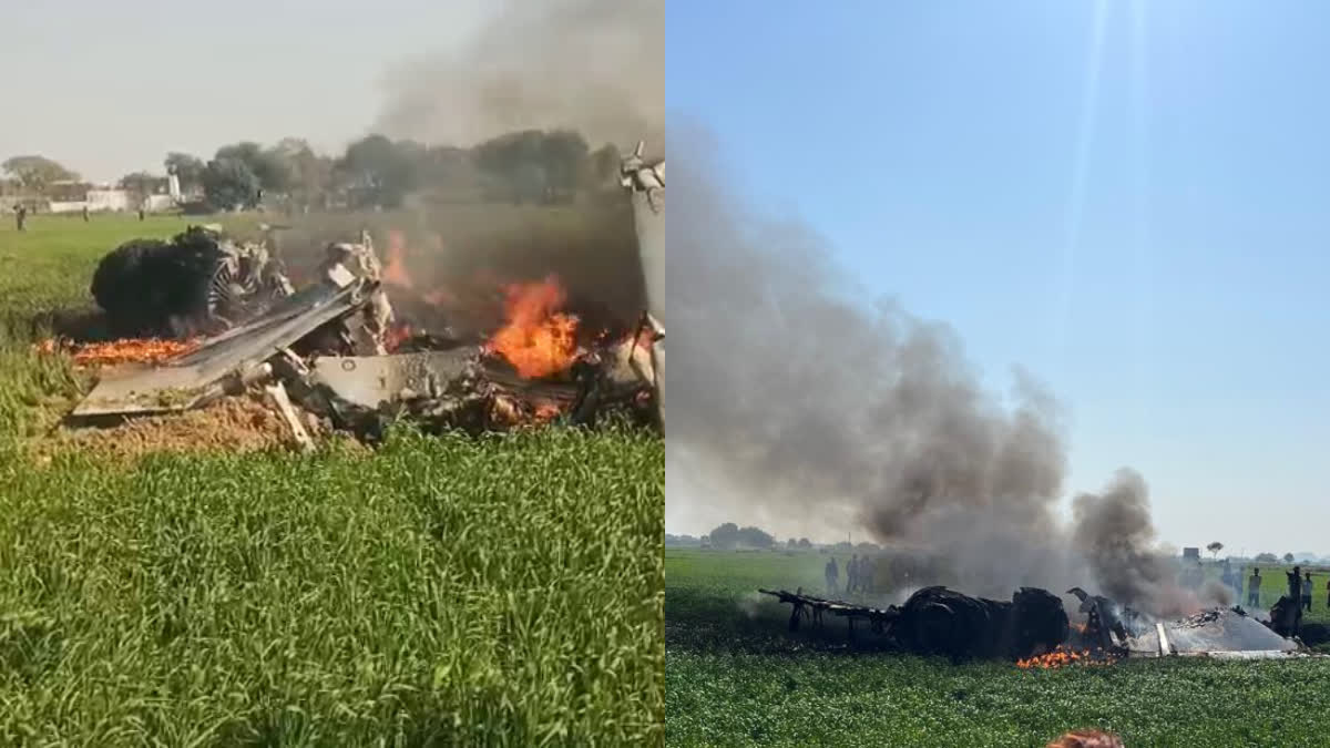 twin seater Mirage 2000 fighter aircraft crashed