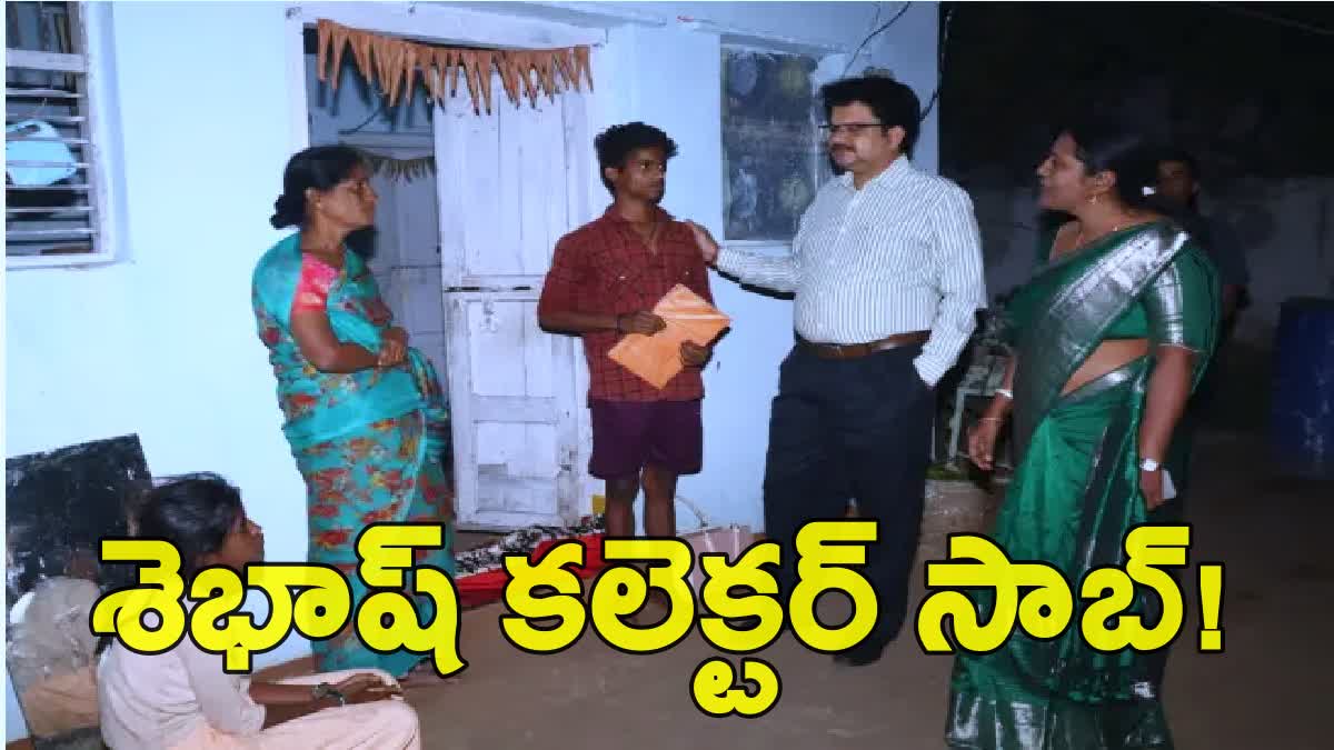 District Collector visits 10th Student House