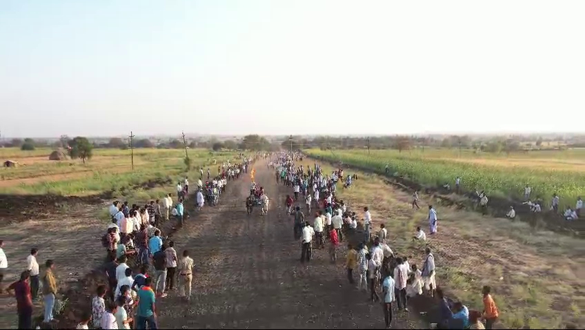 JADA RUNNING COMPETITION IN DHARWAD AS PART OF THE MURUGHAMATH JATRA