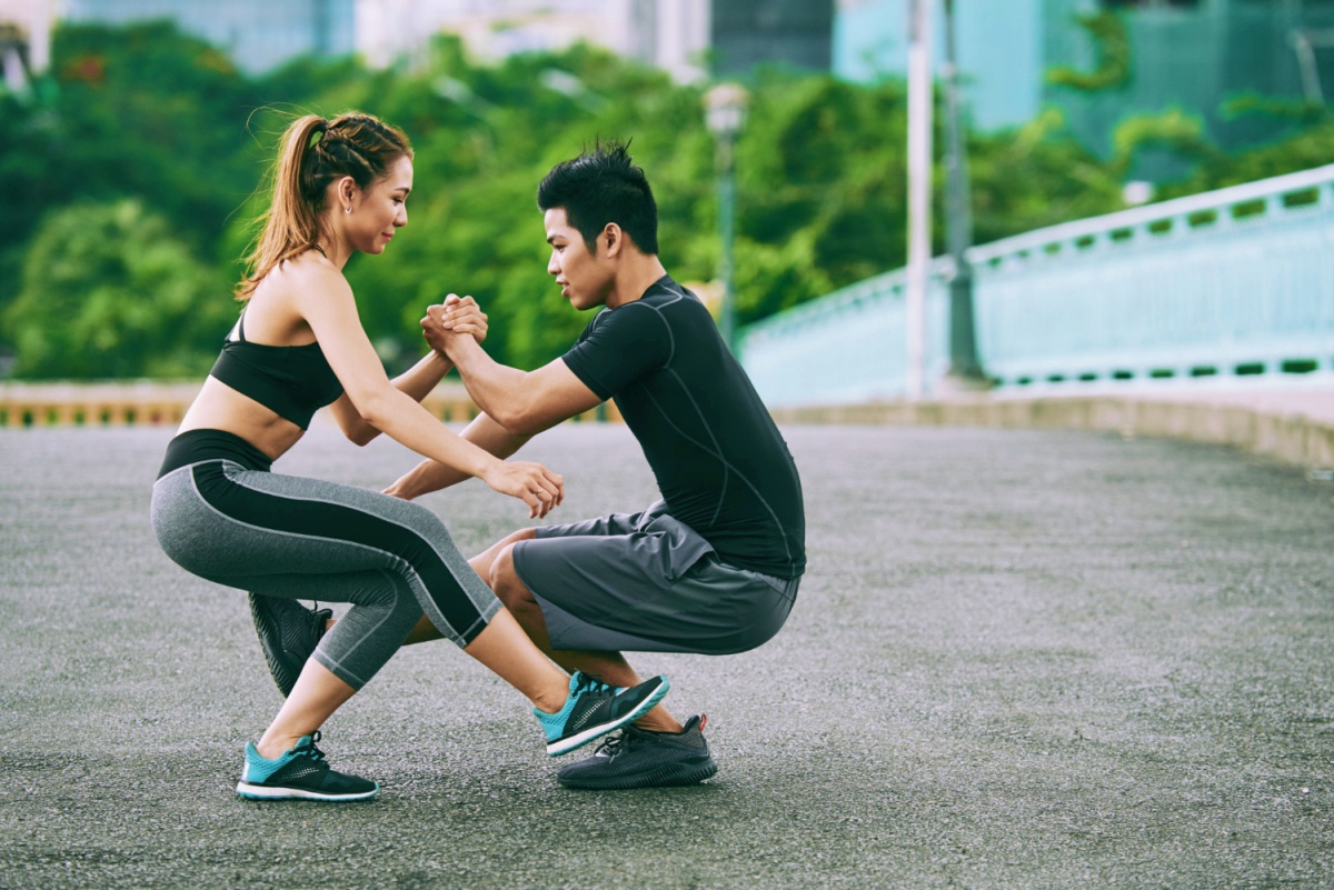 Fitness conscious couple