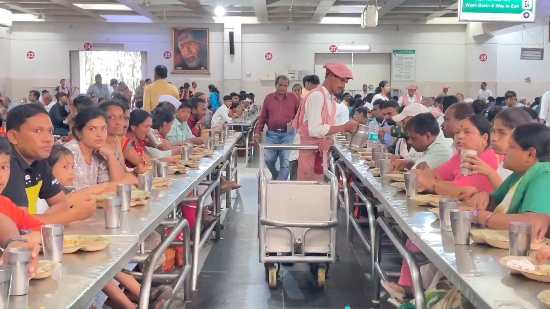 Tokens are now mandatory for free meals at Sai Prasada Nilayam