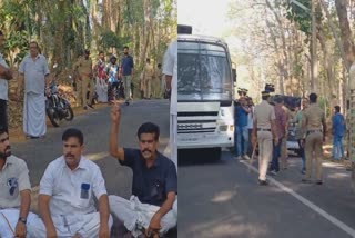 തൃശൂരിലെ കാട്ടാന ആക്രമണം  Wild Elephant Attack In Thrissur  കാട്ടാന ആക്രമണത്തിൽ സ്‌ത്രീ മരിച്ചു  Congress Protest