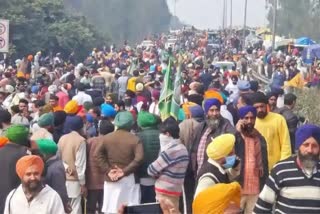 Farmers Agitation In Delhi  Farmers Protest In Delhi  ഡല്‍ഹി കര്‍ഷക പ്രക്ഷോഭം  ഡല്‍ഹിയില്‍ അതീവ സുരക്ഷ  ഡല്‍ഹി ചലോ മാര്‍ച്ച്